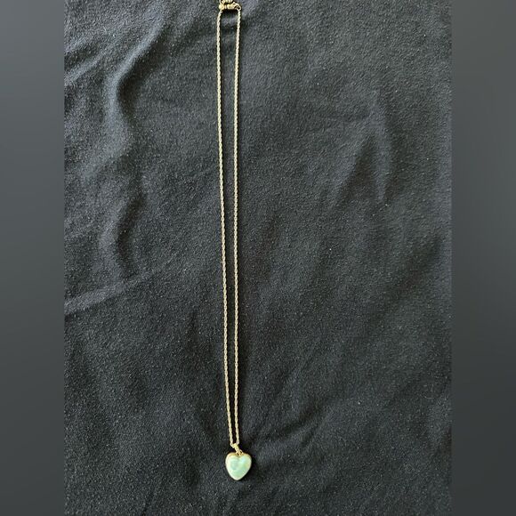 Heart-Shaped Blue Sterling Silver Pendant Necklace - Picture 3 of 3